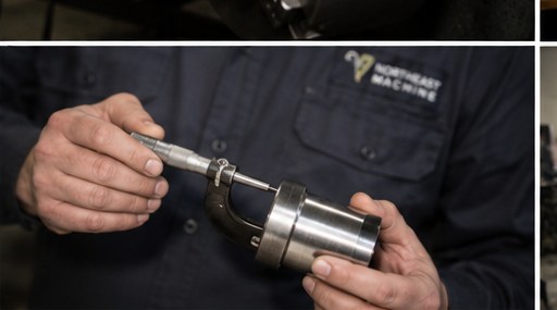 Measuring a turned shaft with a micrometer